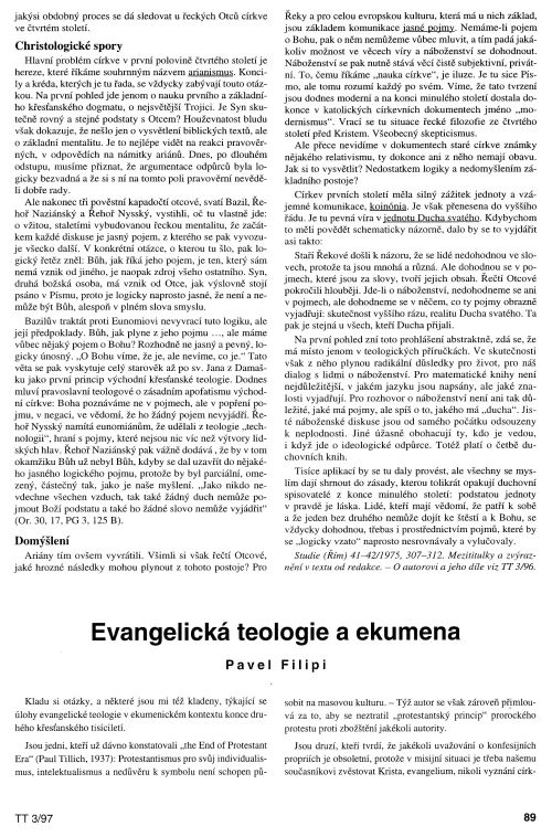 Evangelick teologie a ekumena, s. 89