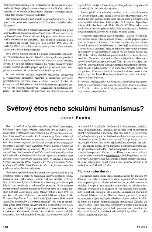 Svtov tos nebo sekulrn humanismus?, s. 188
