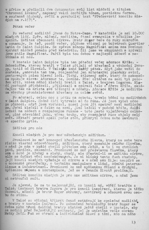 Koncil mladých: Paříž 1978, Katovice 1979, s. 13 Koncil mladých: Paříž 1978, Katovice 1979, s. 13