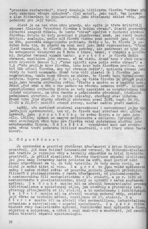 Náboženství a životní prostředí, s. 32 Náboženství a životní prostředí, s. 32