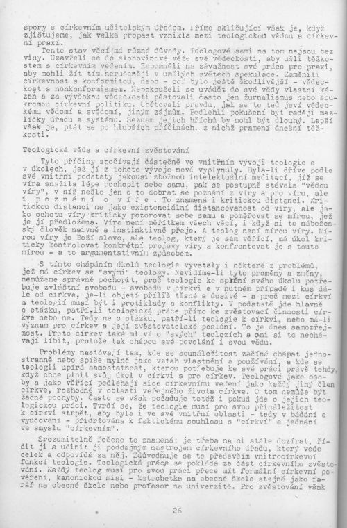 Církev a teologové, s. 26 Církev a teologové, s. 26