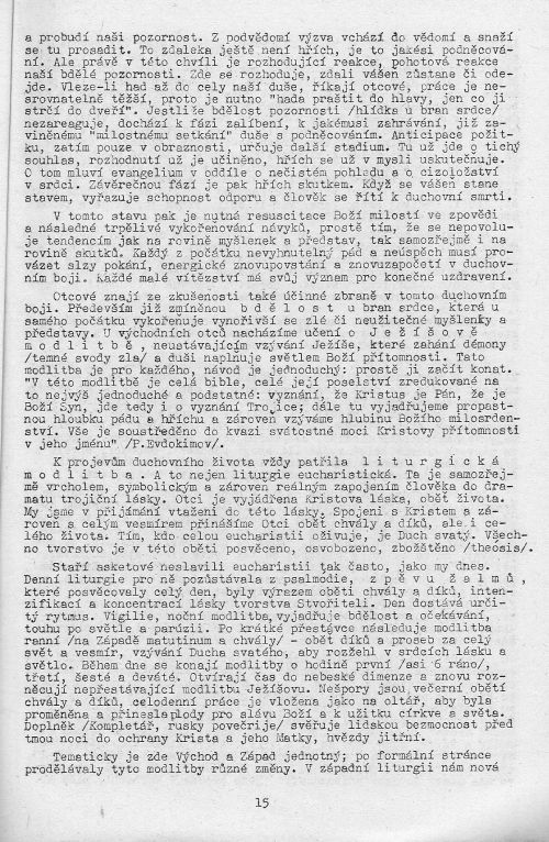 Duchovní život, s. 15 Duchovní život, s. 15