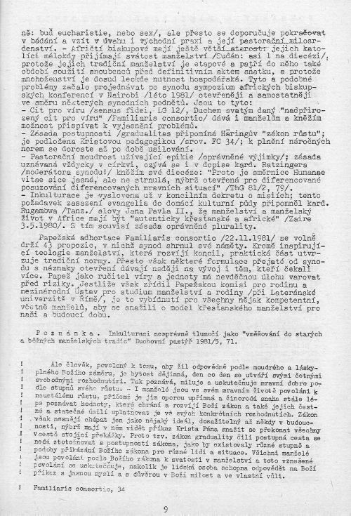 Koncil a biskupský synod, s. 9 Koncil a biskupský synod, s. 9