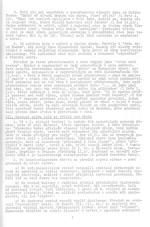 Laici v církvi, s. 5 Laici v církvi, s. 5