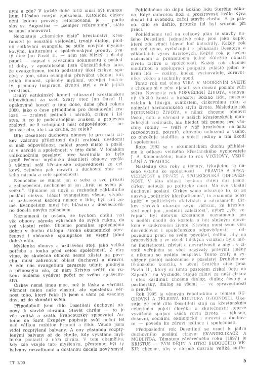 Evangelium musí být hlásáno nově, s. 5 Evangelium musí být hlásáno nově, s. 5