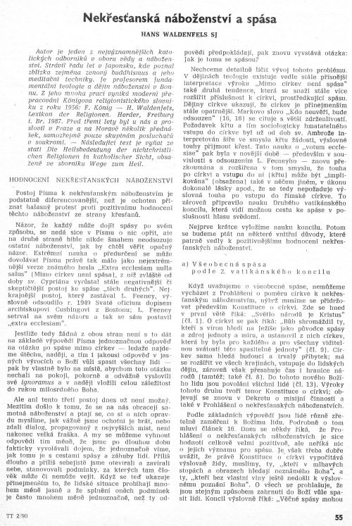 Nekřesťanské náboženství a spása, s. 55 Nekřesťanské náboženství a spása, s. 55