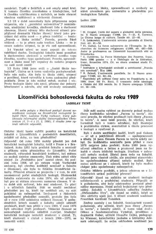 Litomick bohosloveck fakulta do 1989, s. 139