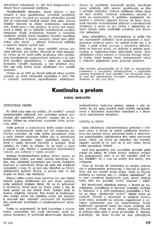 Kontinuita a prelom, s. 177 Kontinuita a prelom, s. 177