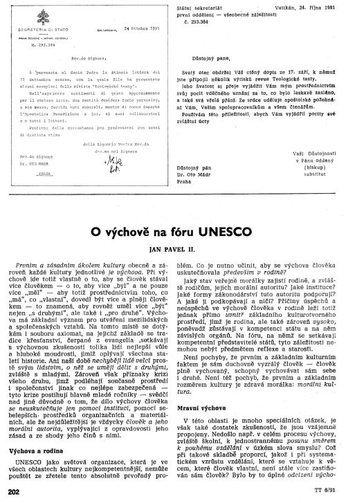 O vchov na fru UNESCO, s. 202