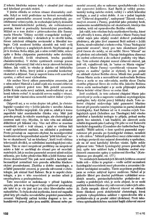 Dopis k tématu Narozený z Panny, s. 132 Dopis k tématu Narozený z Panny, s. 132