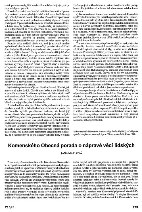 Pravda a tolerance, s. 173