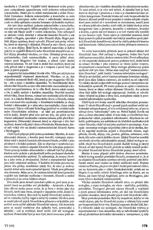 Filozofické pozadí teologie, s. 179 Filozofické pozadí teologie, s. 179