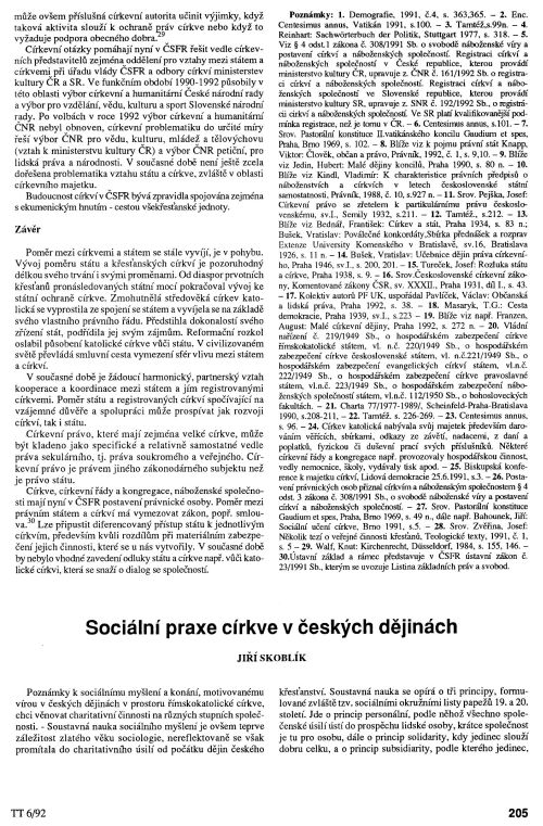 Sociln praxe v eskch djinch, s. 205