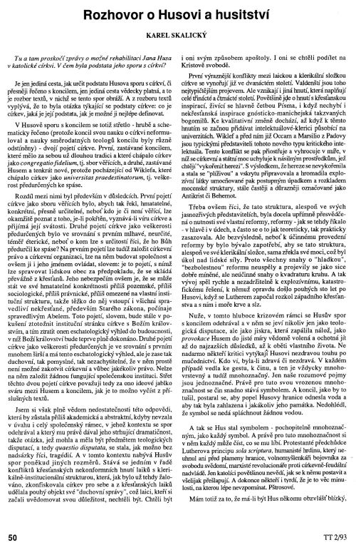 Rozhovor o Husovi a husitství, s. 50 Rozhovor o Husovi a husitství, s. 50