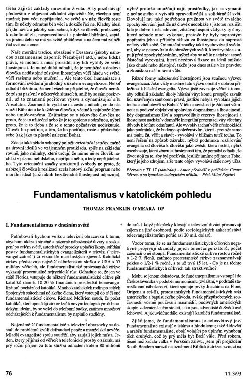 Fundamentalizmus v katolickm tisku, s. 76