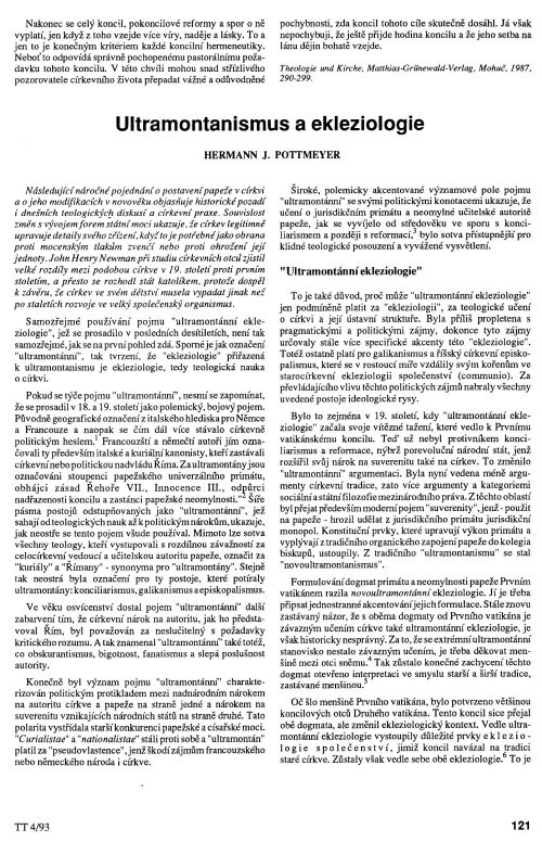 Ultramodernismus a ekleziologie, s. 121