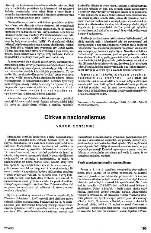 Crkve a nacionalismus, s. 195