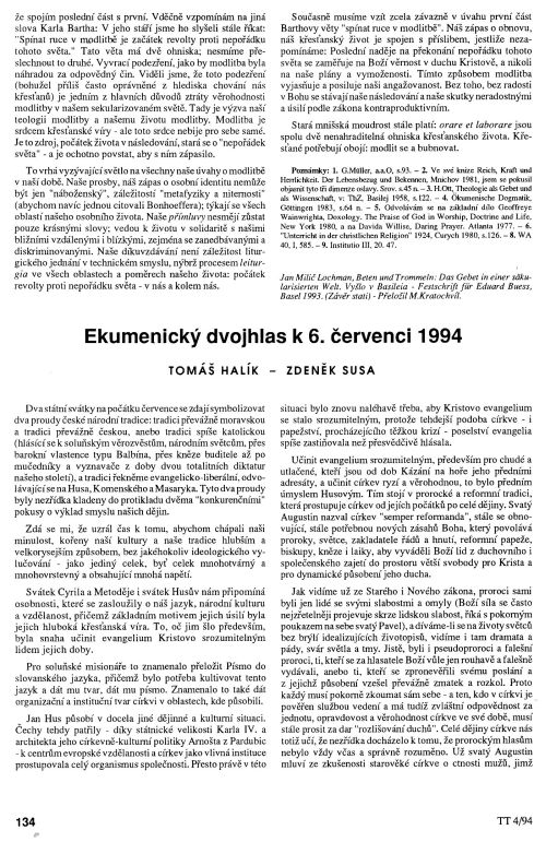 Ekumenick dvojhlas k 6. ervenci 1994, s. 134