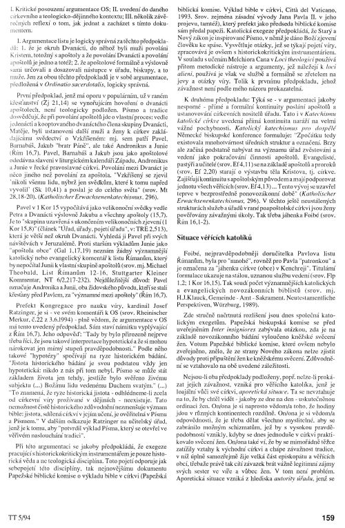 Ordinatio sacerdotalis, s. 159