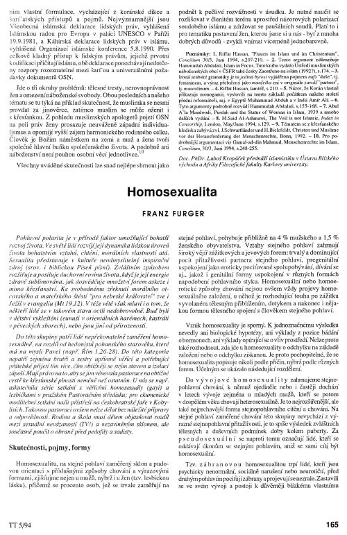 Homosexualita, s. 165