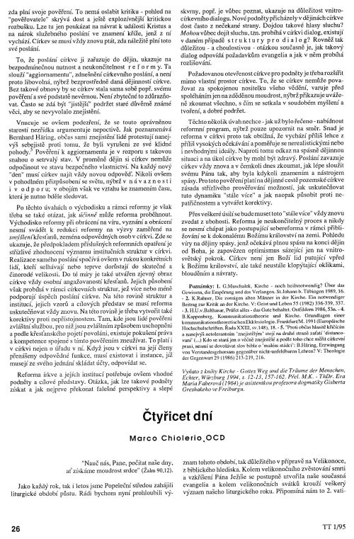 Kritika a reforma crkve, s. 26