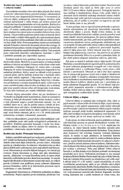 Církevní dějiny jako historická teologie, s. 42 Církevní dějiny jako historická teologie, s. 42