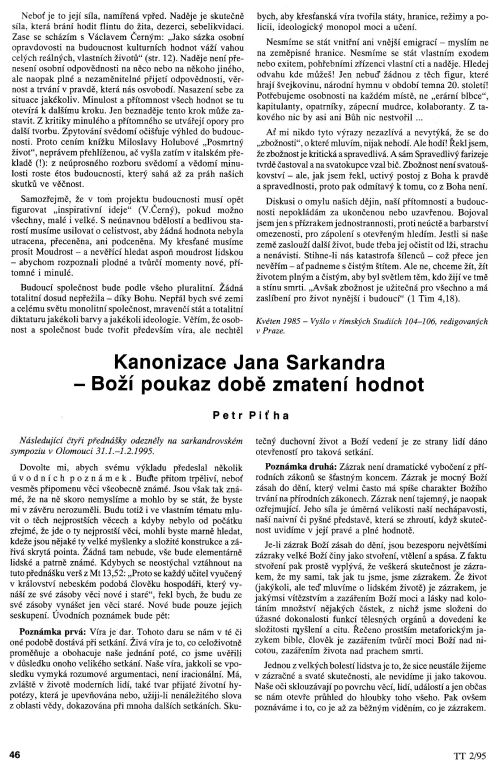 Kanonizace Jana Sarkandra, Bo poukaz dob, s. 46