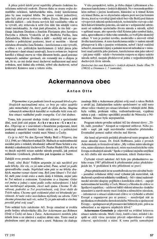 Ackermannova obec, s. 57