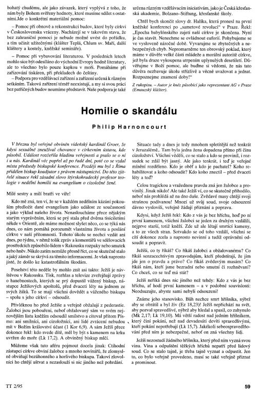 Homilie o skandlu, s. 59