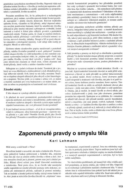 Zapomenut pravdy o smyslu tla, s. 113