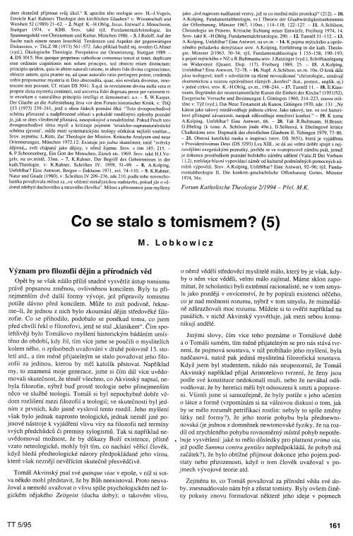 Co se stalo s tomismem (5), s. 161 Co se stalo s tomismem (5), s. 161