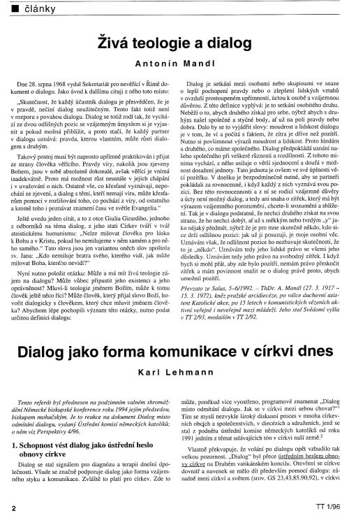 Dialog jako forma komunikace v crkvi, s. 2