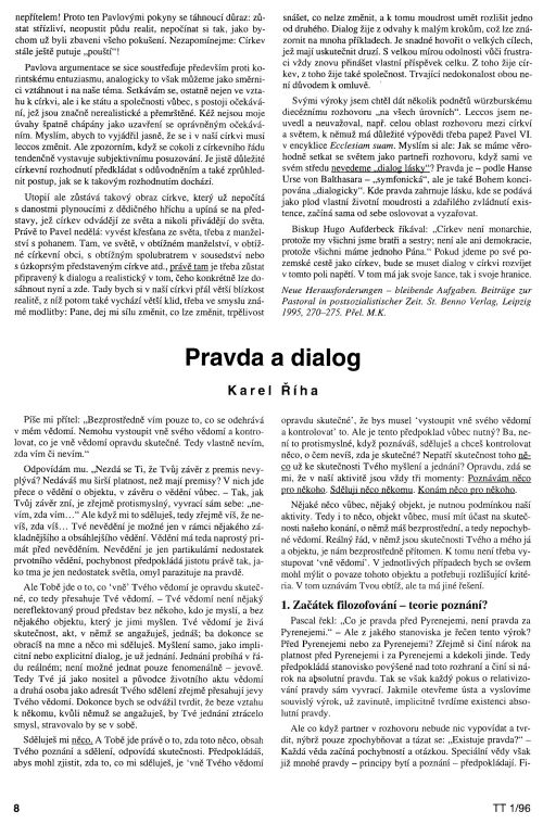 Pravda a dialog, s. 8
