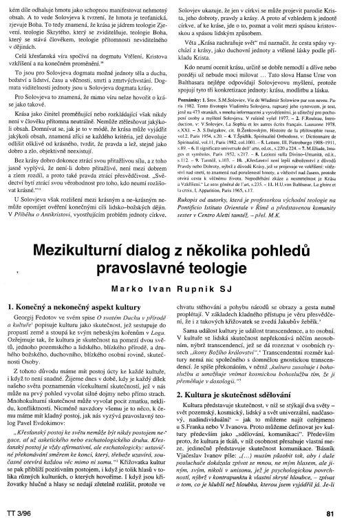 Kve skrze krsu podle Solovjeva, s. 81