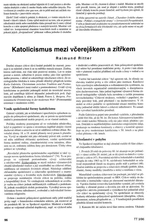 Katolicismus mezi verejkem a ztkem, s. 96