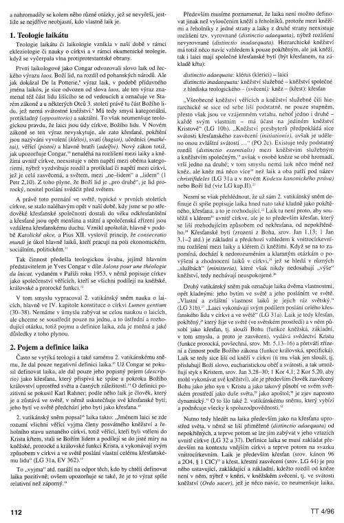Laik nebo křesťan, s. 112 Laik nebo křesťan, s. 112