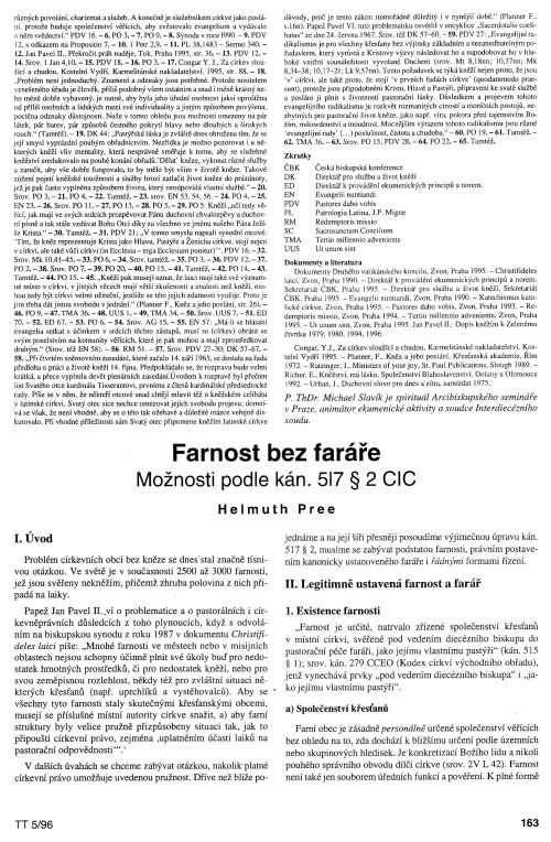 Farnost veden laikem podle kanonickho prva, s. 163