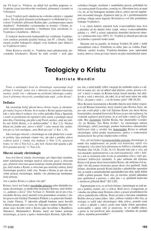 Teologicky o Kristu, s. 183