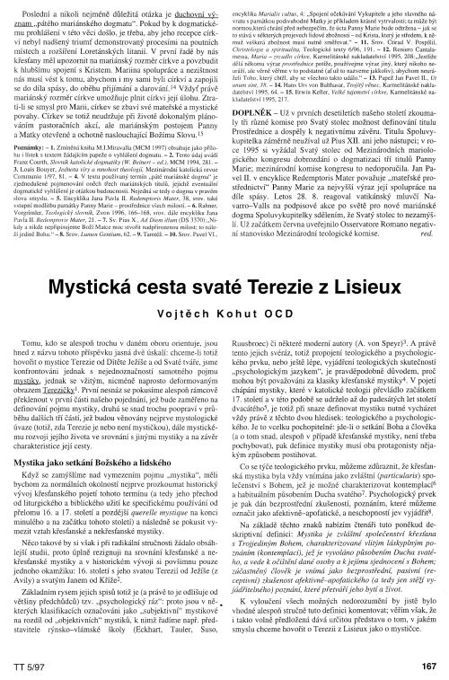 Mystick cesta svat Terezie zLisieux, s. 167