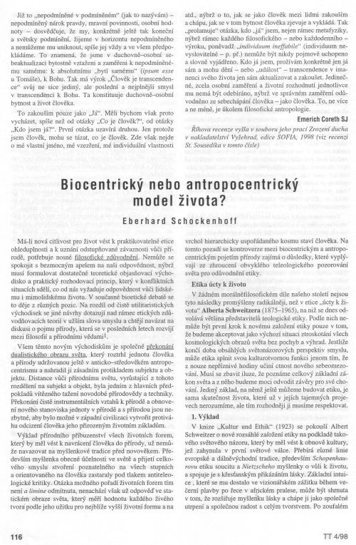 Biocentrick nebo antropocentrick model?, s. 116