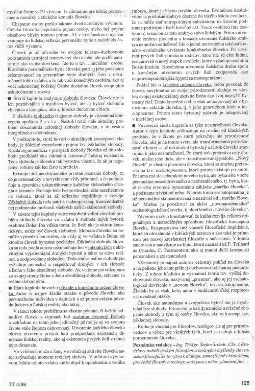 Pokus o celostné chápanie človeka, s. 125 Pokus o celostné chápanie človeka, s. 125