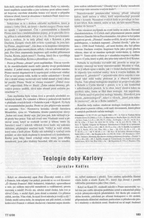 Teologie doby Karlovy, s. 183