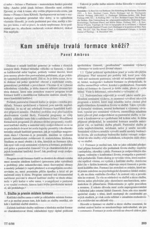 Kam smuje trval formace kn?, s. 203