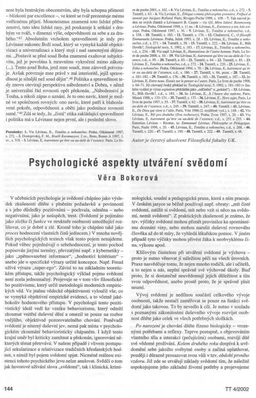 Psychologick aspekty utven svdom, s. 144