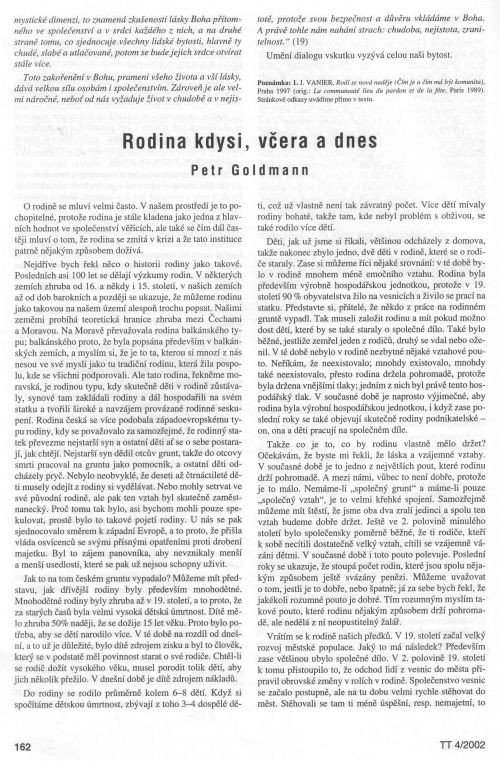 Rodina kdysi, vera a dnes, s. 162